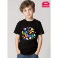 thumbnail image 1 of Boys "Back to School" Graphic T-Shirt - Cotton, Breathable & Comfortable, Casual Round Neck Short Sleeve Tee with Colorful School-Themed Print, Youngsters'S Casual Wear | Comfortable Fi, 1 of 6