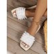 thumbnail image 3 of New Arrival Women's Flat Beach Flip Flops, Peep Toe, Fringe Tassel, Easy Slip-on, For Outdoor Wear, 3 of 4