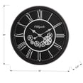 thumbnail image 4 of JERFIT 30 Inch Large Wall Clock with Moving Gears, Silent Non-Ticking Roman Numerals, Modern Oversized Round Clock for Home Office Decor, Black, 4 of 5