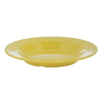 HUBERT® Soup Salad Bowl with Wide Rim, 9.25 Inches Dia 13 Oz Yellow Melamine - 24 Per Case