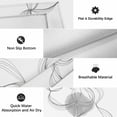 thumbnail image 6 of Modern White Outdoor Rug for Patio/Deck/Porch, Non-Slip Large Area Rug 5 x 8 Ft, Minimalist Abstract Ribbon A Sketch Rt Indoor Outdoor Rugs Washable Area Rugs, Reversible Camping Rug Carpet Runner, 6 of 8