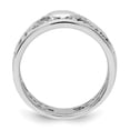thumbnail image 2 of 925 Sterling Silver Vintage Claddagh Ring Celtic, 2 of 7