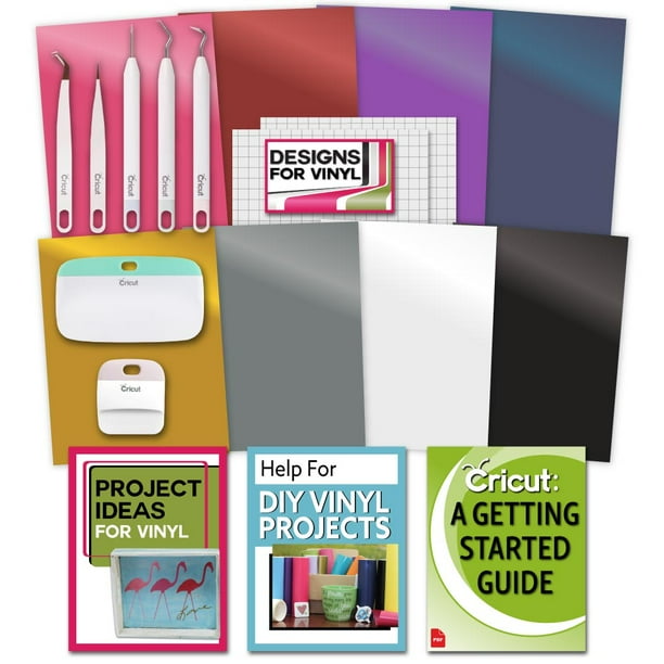 Cricut Essential Tools & Vinyl Bundle Scraper, Weeder, Beginner Guide