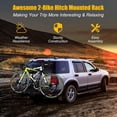 thumbnail image 2 of QinaQin 2-Bike Platform Hitch Rack, 180 LB Capacity Folding Bicycle Carrier with Platform Style Design, 2 of 8