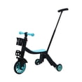 thumbnail image 4 of Triciclo infantil de juguete deportivo, equipo resistente, fácil de usar, bicicleta de equilibrio multiusos 3 Verde con asa de empuje, 4 of 8