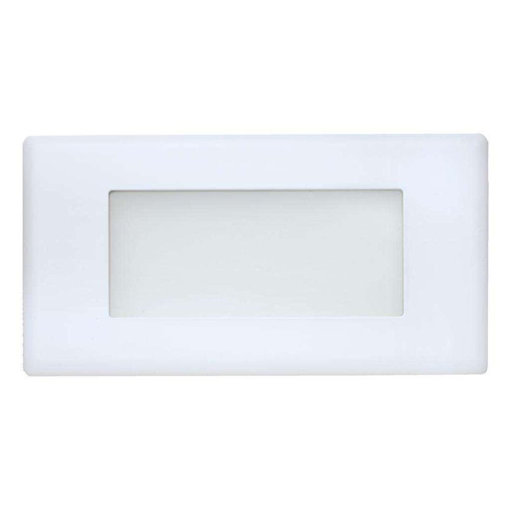 NICOR Lighting 10Inch Glass Recessed Step Lighting Faceplate Cover for