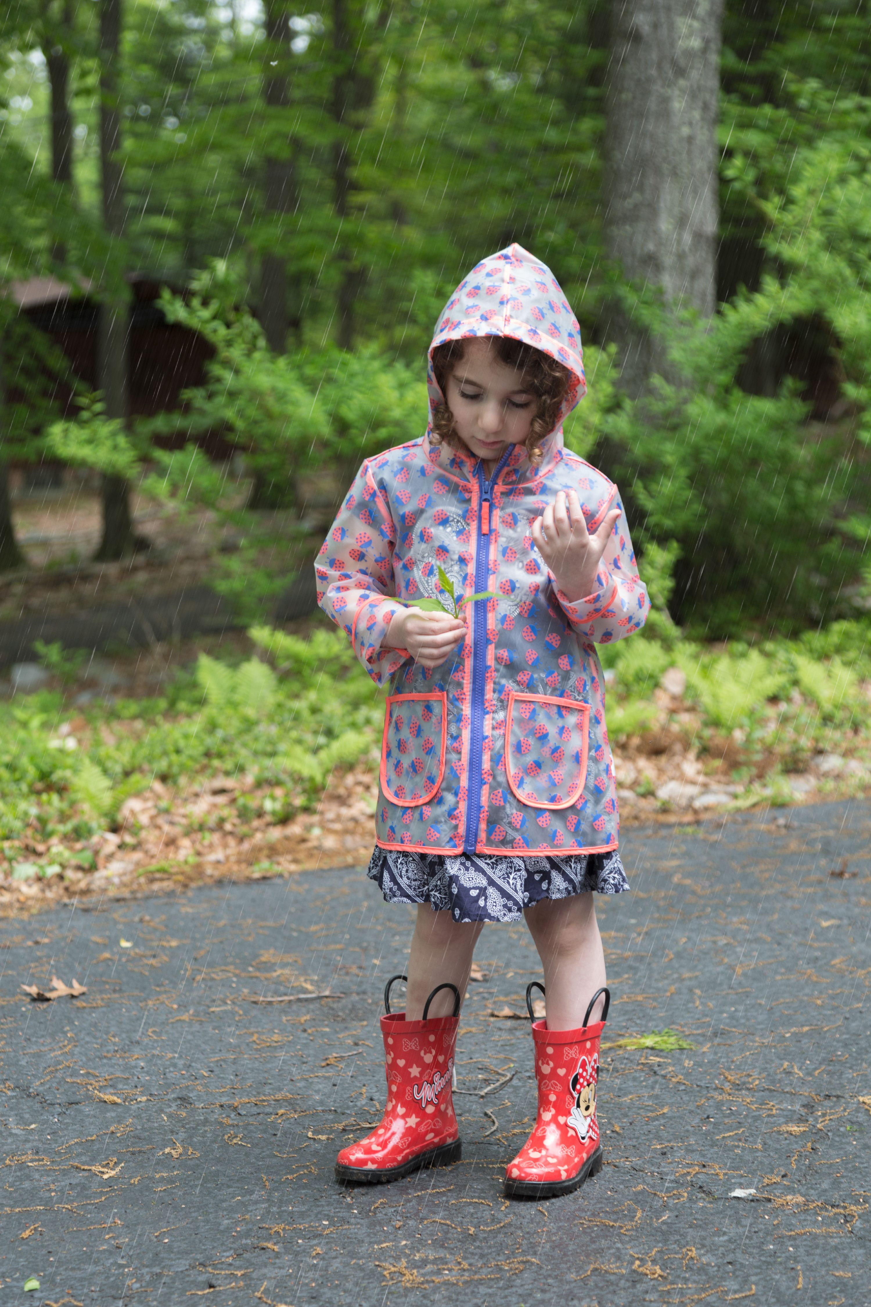 Disney Girls Minnie Mouse Rubber Rain Boots - Size 5 Toddler