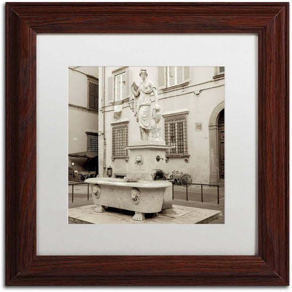 Trademark Fine Art "Lucca I" Canvas Art by Alan Blaustein, White Matte, Wood Frame