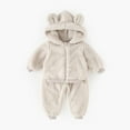 thumbnail image 5 of REDARER Outfit for Baby Boys Cozy Two Piece Toddler Winter Wear with Jacket and Pants Soft Warm Fabric,Size:9-12 Months, 5 of 9
