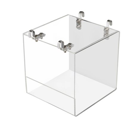 Lovebirds Budgies Acrylic Shower Hanging Portable Bird Bath Cage Bathing Box Parrot Bathtub Birdbath TRANSPARENT L