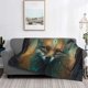 thumbnail image 2 of Fotbe Vintage Pattern Fox Manta de Franela con Estampado, Manta Ultrasuave para Cama, Sofá, Auto, Hipoalergénica y Antibolitas-60"x50", 2 of 6