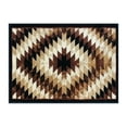 thumbnail image 2 of BizChair Area Rug Southwest Native Distressed Design 1106 Brown Black Beige (2 Feet X 3 Feet) Mat, 2 of 6