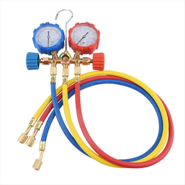 R134A Fluoride Table Snow Pressure Gauge AC Manifold Gauge Set R134A Fluoride Table Snow Pressure