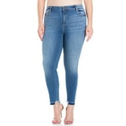 Cello Juniors' Plus Size High Rise Ankle Skinny with Destroyed Hem