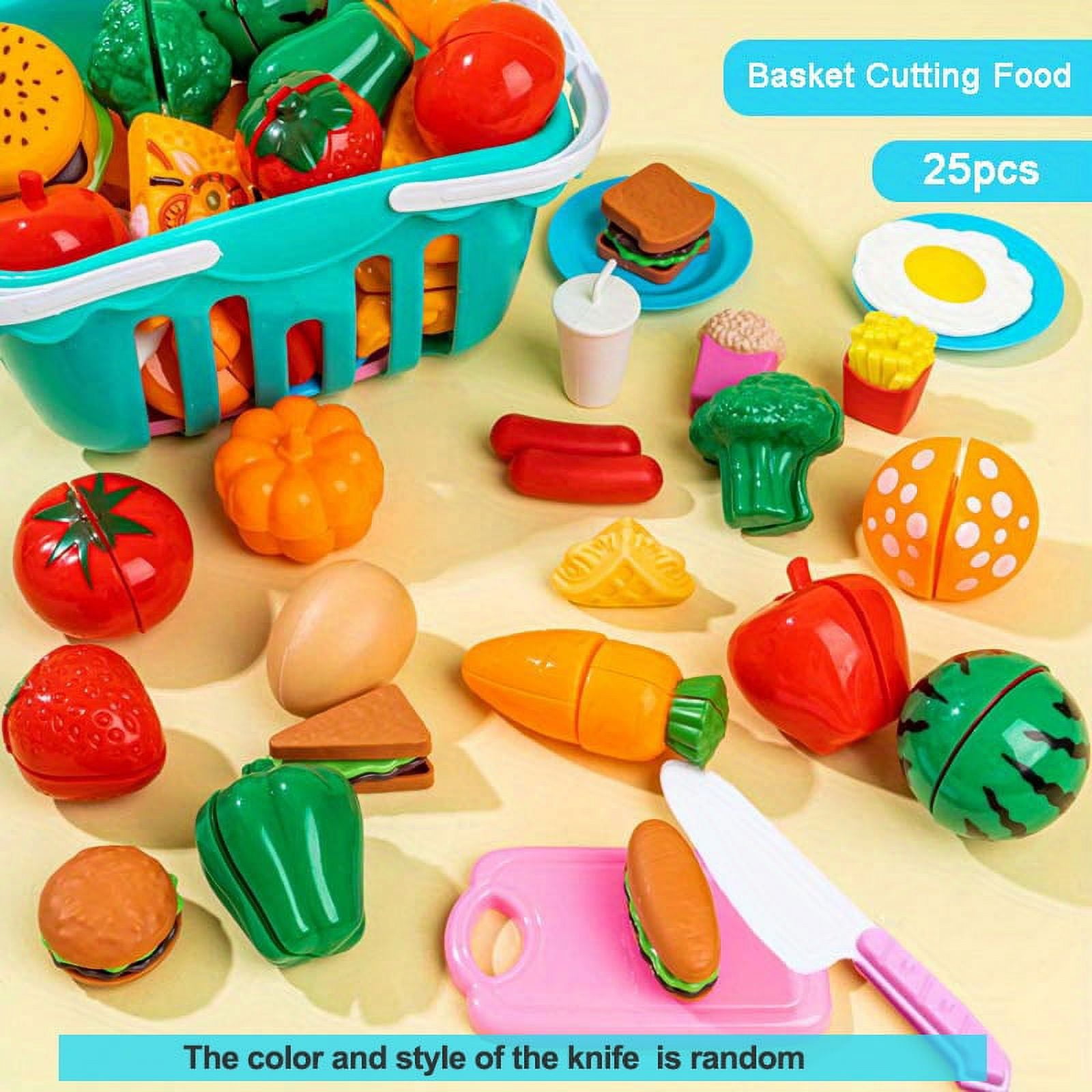 Giochi Bambini 2 Anni Jouet Alimentaire à Découper JOYIN - 68 Pièces Fruits/ Légumes - Velcro - Pour Enfants Jeu éducatif