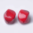 thumbnail image 2 of 500 g Acrylic Beads Imitation Gemstone Style Red 15.5x12x12mm Hole: 1.8mm about 310pcs/500g, 2 of 2