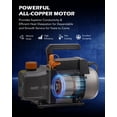 thumbnail image 3 of Bomba de vacío Orion Motor Tech 4cfm 1/3hp para HVAC R12 R22 R134a, 3 of 8