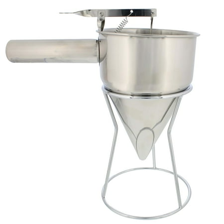 

Lot45 Pancake Batter Dispenser - Piston Funnel Tapered and Steel Stand