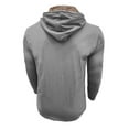 thumbnail image 6 of BRGZLK Men's Athletic Hooded Sweatshirt Fall Winter Classic Solid Color Half-Button Long Sleeves Slim Fit Hoodie Top with Pocket Gray L, 6 of 7