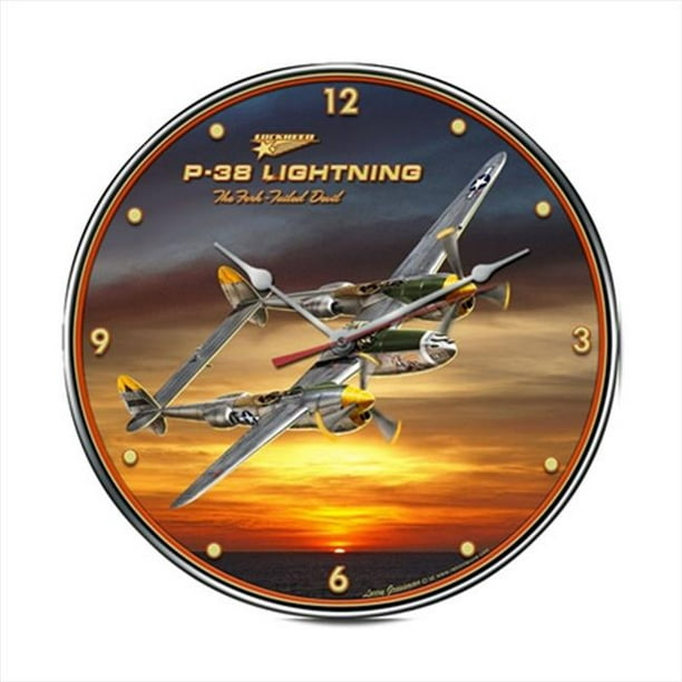Past Time Signs LG201 P38 Horloge d'Aviation