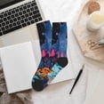 thumbnail image 6 of Bingfone Compression Socks for Women and Men Long Socks for Running Athletic Cycling Nurse- Fantasy Cosmic Landscape, 6 of 7