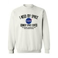 thumbnail image 2 of NASA I Need My Space Nasa Quote Sweatshirt Women -NASA Designs, Female 3X-Large, 2 of 4
