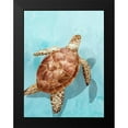 thumbnail image 2 of Isabelle Z 15x18 Black Modern Framed Museum Art Print Titled - Ocean Deep Turtle I, 2 of 5