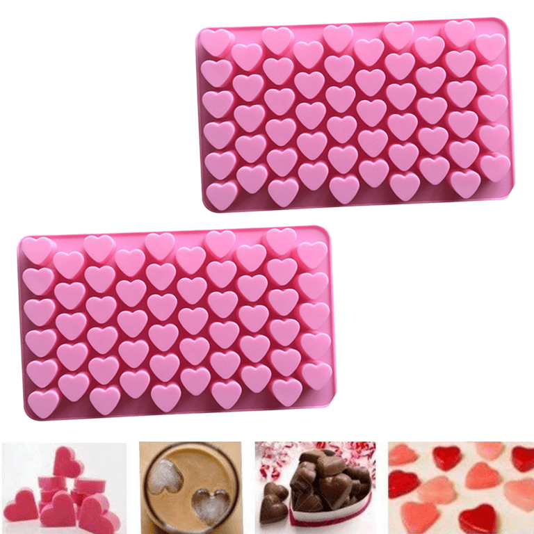 sofliym Heart Silicone Molds for Gummy, Candy, Chocolate, Small Homemade  Treats Molds with Scraper (1 PCS heart)