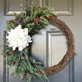 thumbnail image 2 of Clode Christmas Grapevine Weaving Flowers for Leaves The Most Wild Interest and Tension Of Plants Wreath for Front Door, 2 of 4