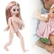 thumbnail image 5 of Muñeca hermosa de moda de 30 cm para niños y niñas, juguetes con articulaciones móviles, regalo de cumpleaños (muñeca de 30 cm con cabello lacio y cuerpo de oro rosa con zapatos), 5 of 12