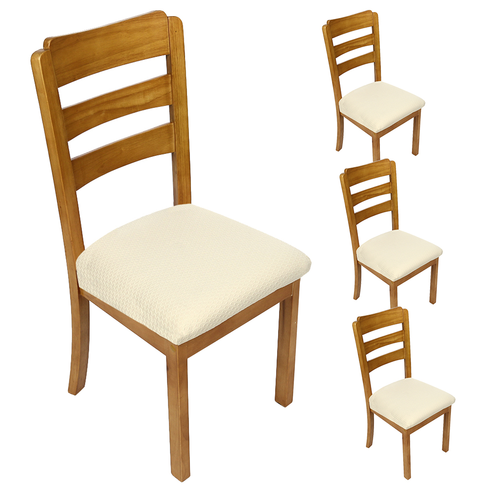 Willstar 4Pcs Dining Chair Slipcover,Removable Jacquard Dining Chair
