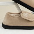 thumbnail image 3 of Zapatos para Sin Cordones Hombres Cuero Gamuza Antideslizante Cómodo Cálido Felpa Interior/Exterior Pies Diabéticos Hinchados, 3 of 8