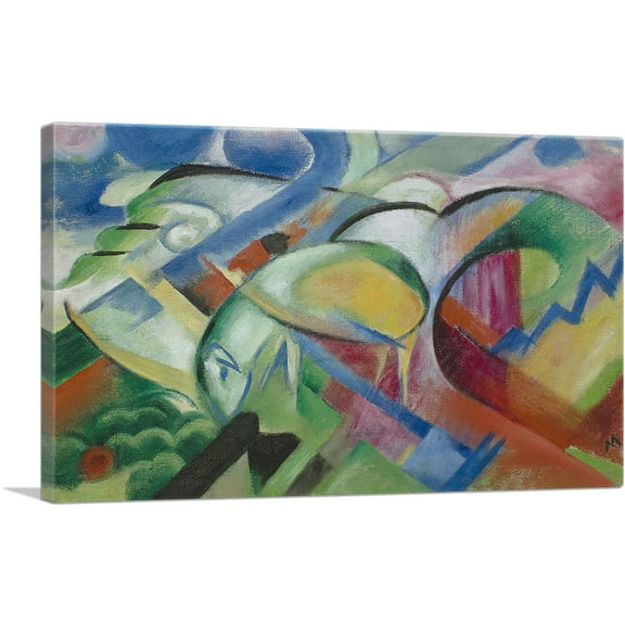 ARTCANVAS The Sheep 1914 Canvas Art Print by Franz Marc - Size: 26" x 18" (0.75" Deep)