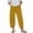 Yellow, variant on Hxshgdsn Trendy Pants for Women 2025 Wide Leg Summer Casual Loose Elastic Waist Lantern Tapered Cropped Pants with Pockets,Green,M