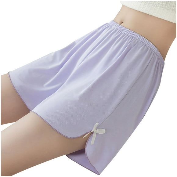 Women's Pants With Slip And Non Curly Edges Ice Silk Can Be Worn Externally In Summer Thin Oversized Shorts,Soft Ice Silk, Loose Fit, Summer Casual Shorts, Easy to Wear for Outdoor Activities