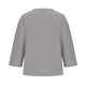 thumbnail image 5 of Vestidos Casuales Para Mujer, Blusas De Mujer De Moda Moda de verano para mujer, cuello en V, ocio, manga tres cuartos, color liso, 5 of 6