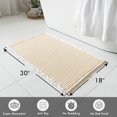 thumbnail image 2 of Wehilion Boho Waffle Bath Rugs, Brown Rubber, 2 of 13