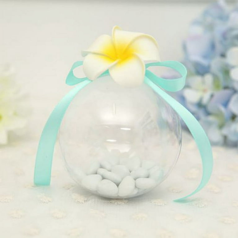 10cm Plastic Ornaments Transparent Gift Packaging Box Wedding Decoration  Hollow Sphere Ball - Party & Holiday Diy Decorations - AliExpress