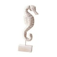 thumbnail image 2 of oshhni Wood Statue Beach Table Decor Art Figurine for Bathroom Beach-farmhouse Home Seahorse Shape, 2 of 9