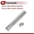 thumbnail image 5 of 20 Set 13G Bicycle Spokes 247mm Bike Wheel Spokes 304 Stainless Steel Silver Tone, 5 of 7