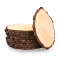 thumbnail image 1 of Rodajas de Madera Rústica Rustic Wood Slices Inc. 33-36 cm Juego de 10, 1 of 6