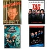 Assorted 4 Pack DVD Bundle: Death Sentence, Tag, Jurassic World: Fallen Kingdom, Space Cowboys