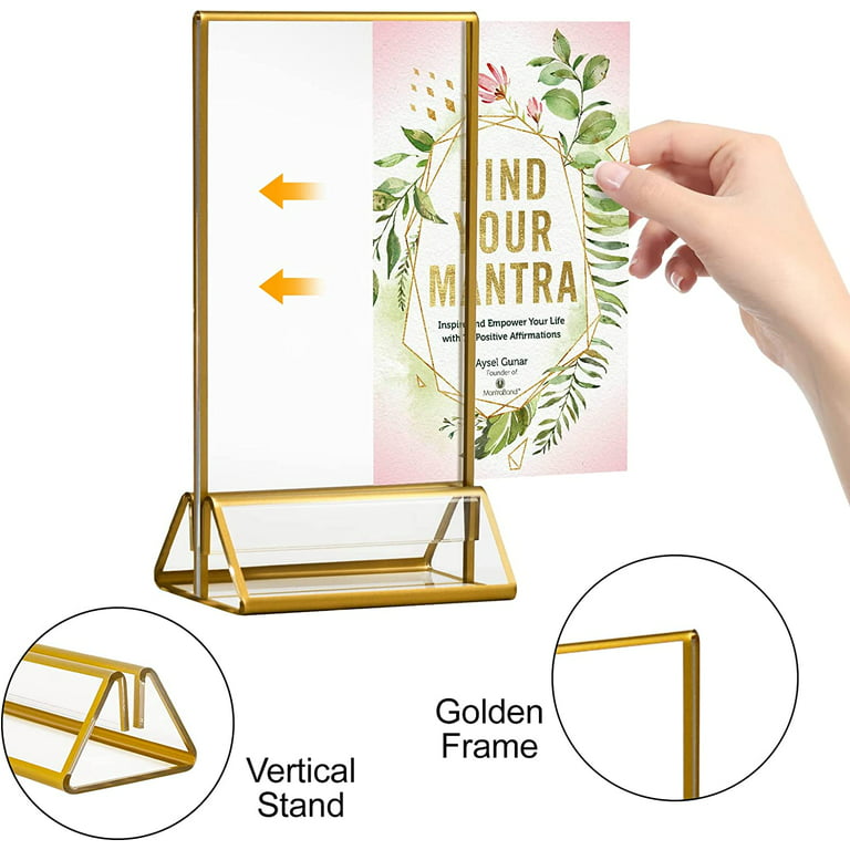 ACRYLIC PHOTO STAND, Easel, Wedding Sign Easel, Picture Frame Stand, Display  Stand 