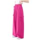 thumbnail image 3 of Odeerbi 5-16 Años Niñas Cargo Pantalones Deportes Pantalones Pierna Ancha Primavera Color Sólido Suelto Pantalones de Trabajo Con Múltiples Bolsillos, 3 of 5