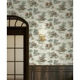 thumbnail image 3 of Harry & Grace Bluestone & Garnet Horse Race Peel and Stick Wallpaper - 20.5 in. W x 18 ft. L Roll, 3 of 8