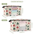 thumbnail image 2 of Foldable Clothes Storage Bags Clothes Organizer Bin with Clear Windows for Clothes Bedding Stylish Christmas Tree Pattern, 2 of 6