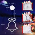 thumbnail image 2 of Christmas Window Decorations, 3 Pack Jingle Bell, Christmas Tree, Snowflake Christmas Window Lights With Suction Cup, Timer Function & Slow Fade Mode Battery Operated Indoor Lights For Christmas, 2 of 5