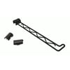 HSS Steel Wire Shelf Swing Bar 15" Length, Fits 1" Pole Diameter Black 4-Pack, Hardware