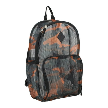 Eastsport Multi-Purpose Mesh Backpack with Front Pocket, Adjustable Straps and Lash