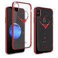 thumbnail image 1 of Kingxbar for iPhone X Case,Fashion Clear SWAROVSKI Crystal 1mm Slim Hard Cover, 1 of 8